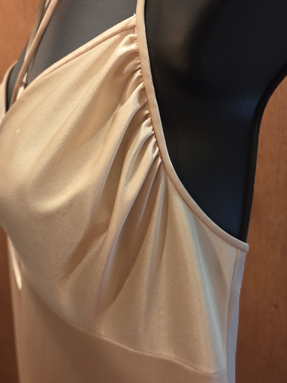 Vintage 70's JC Penny Elegant Cream Slip Chemise Dress SzM - Picture 7 of 12